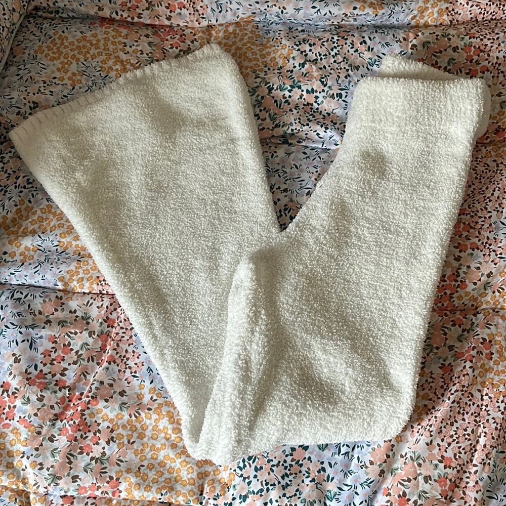 Fleece flare pants